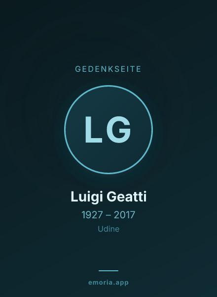 Gedenkportrait von Luigi Geatti