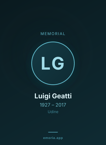 Memorial portrait of Luigi Geatti