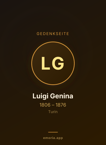Gedenkportrait von Luigi Genina