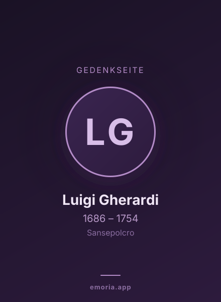 Gedenkportrait von Luigi Gherardi