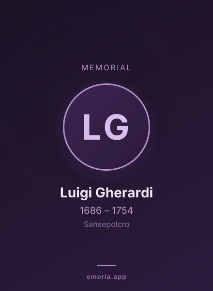 Memorial portrait of Luigi Gherardi