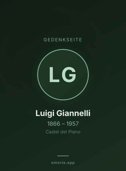 Gedenkportrait von Luigi Giannelli