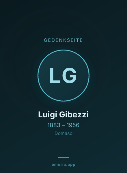 Gedenkportrait von Luigi Gibezzi