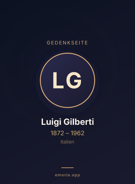 Gedenkportrait von Luigi Gilberti