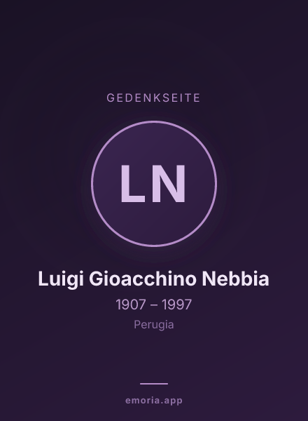 Gedenkportrait von Luigi Gioacchino Nebbia