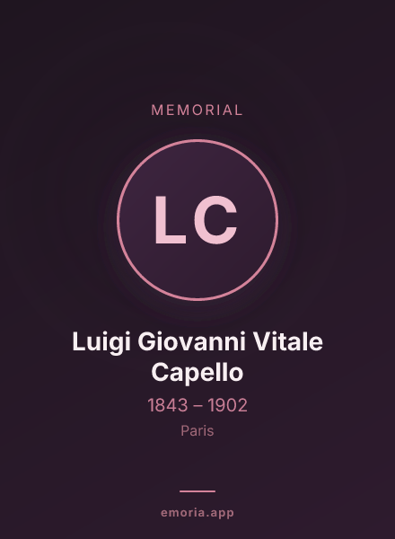 Memorial portrait of Luigi Giovanni Vitale Capello