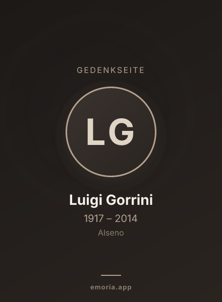 Gedenkportrait von Luigi Gorrini