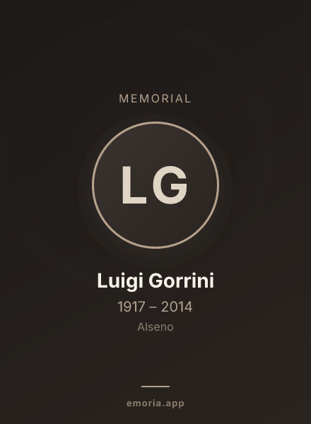 Memorial portrait of Luigi Gorrini