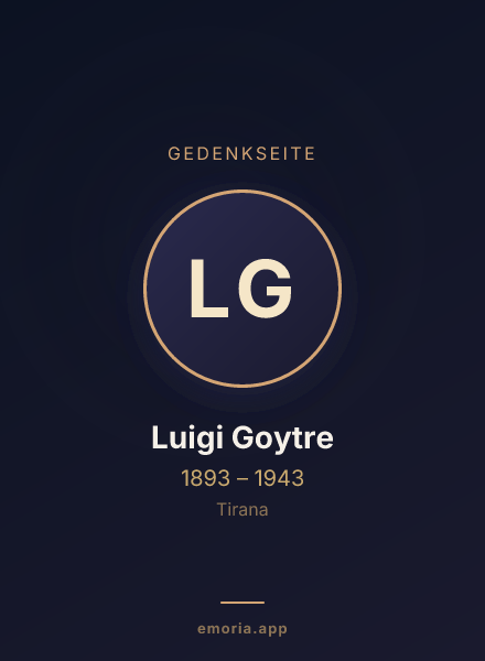 Gedenkportrait von Luigi Goytre
