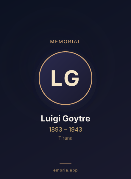 Memorial portrait of Luigi Goytre