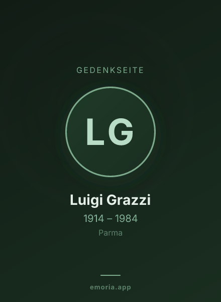 Gedenkportrait von Luigi Grazzi