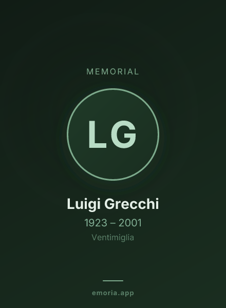 Memorial portrait of Luigi Grecchi