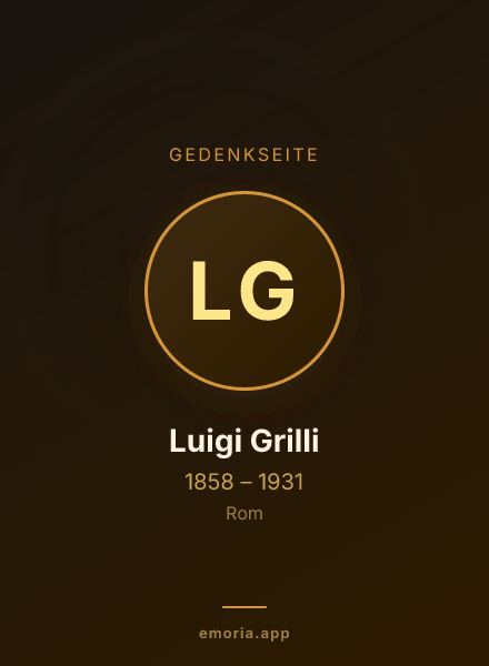 Gedenkportrait von Luigi Grilli
