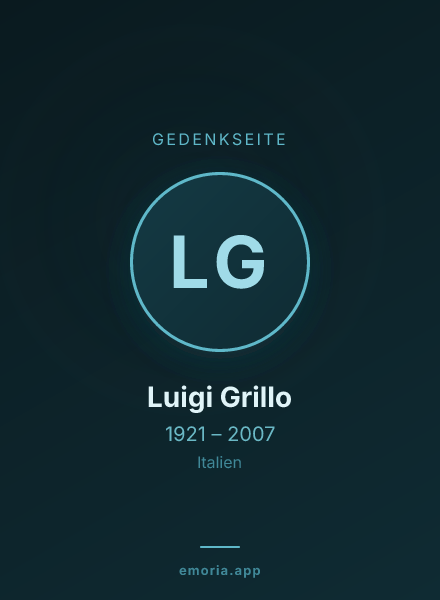 Gedenkportrait von Luigi Grillo