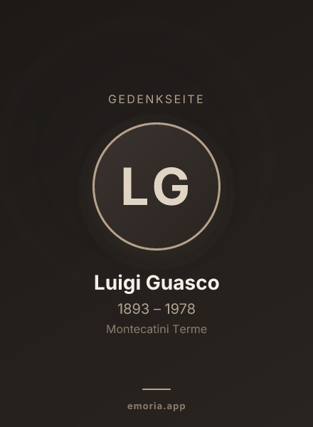Gedenkportrait von Luigi Guasco