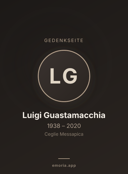 Gedenkportrait von Luigi Guastamacchia