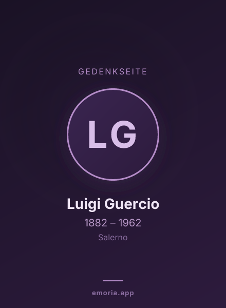 Gedenkportrait von Luigi Guercio