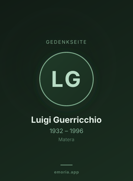 Gedenkportrait von Luigi Guerricchio