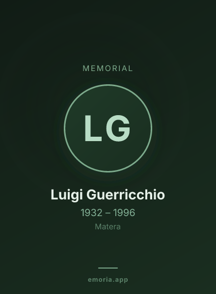 Memorial portrait of Luigi Guerricchio
