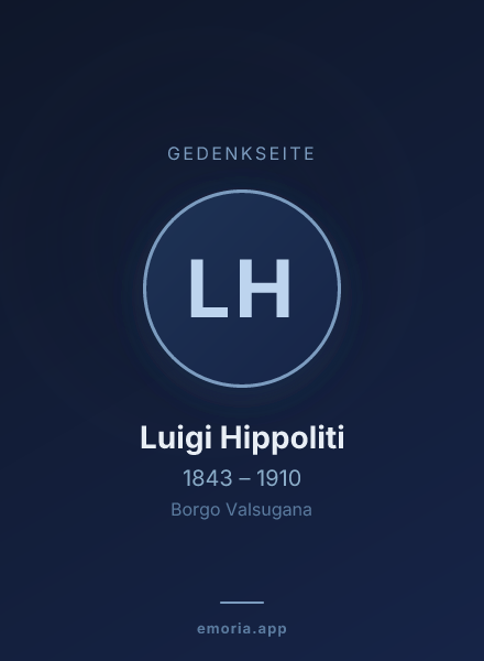 Gedenkportrait von Luigi Hippoliti