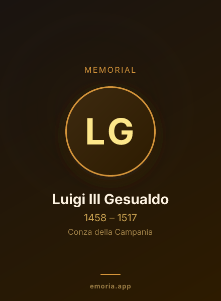 Memorial portrait of Luigi III Gesualdo