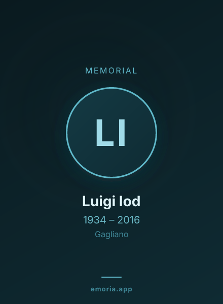 Memorial portrait of Luigi Iod