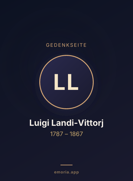 Gedenkportrait von Luigi Landi-Vittorj