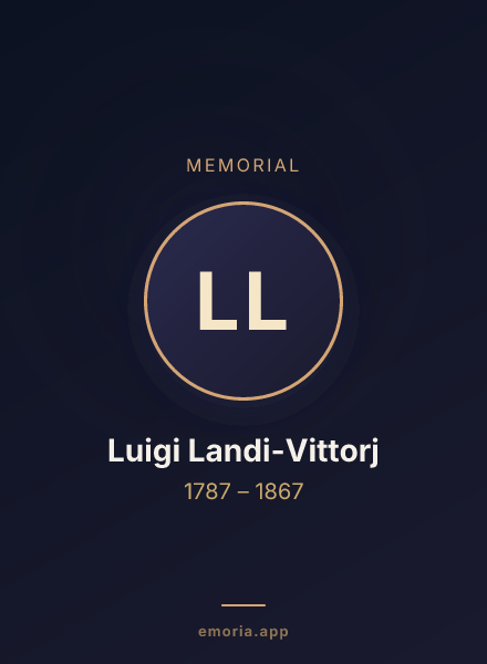 Memorial portrait of Luigi Landi-Vittorj