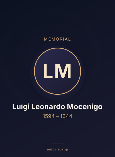 Memorial portrait of Luigi Leonardo Mocenigo