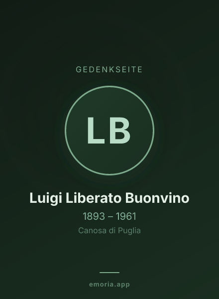 Gedenkportrait von Luigi Liberato Buonvino