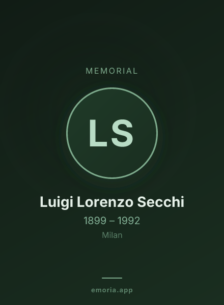 Memorial portrait of Luigi Lorenzo Secchi