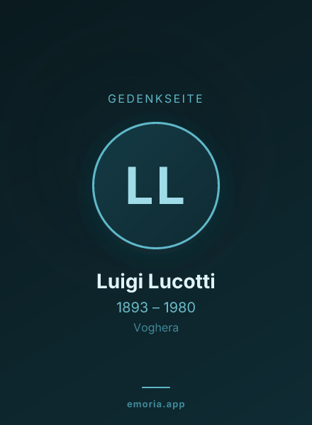 Gedenkportrait von Luigi Lucotti
