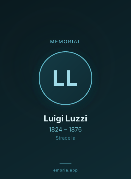 Memorial portrait of Luigi Luzzi
