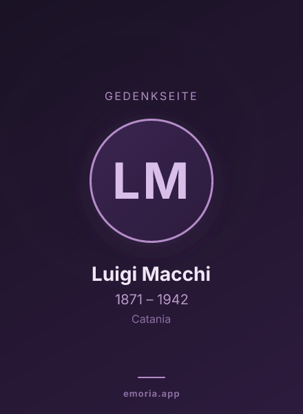 Gedenkportrait von Luigi Macchi