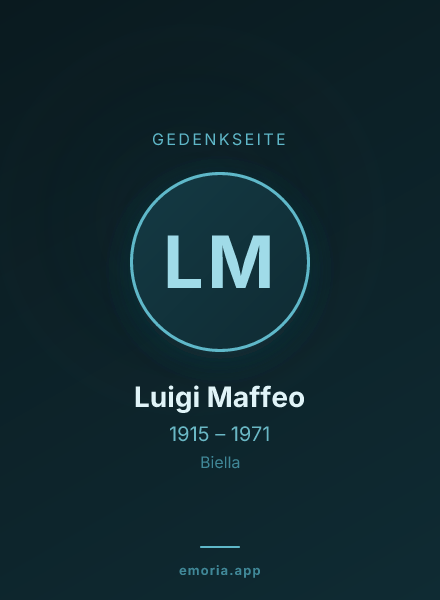 Gedenkportrait von Luigi Maffeo