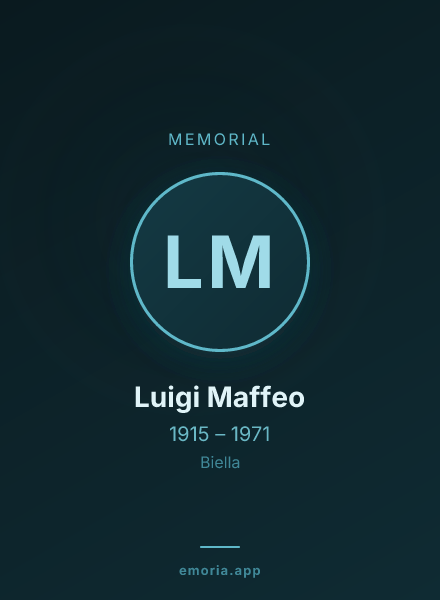 Memorial portrait of Luigi Maffeo
