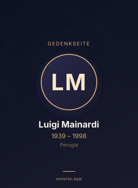 Gedenkportrait von Luigi Mainardi