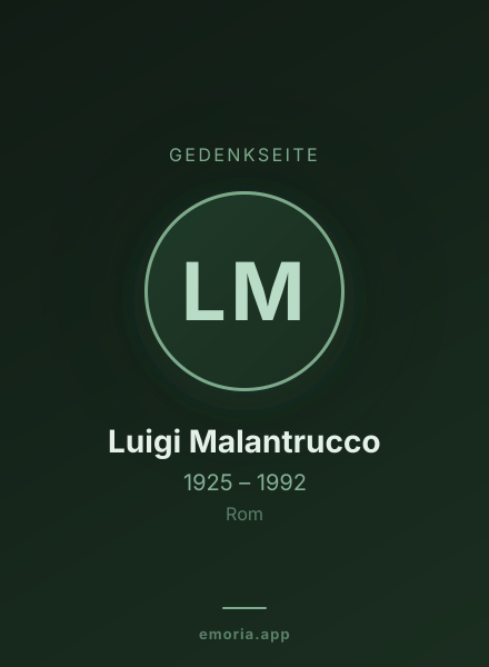 Gedenkportrait von Luigi Malantrucco