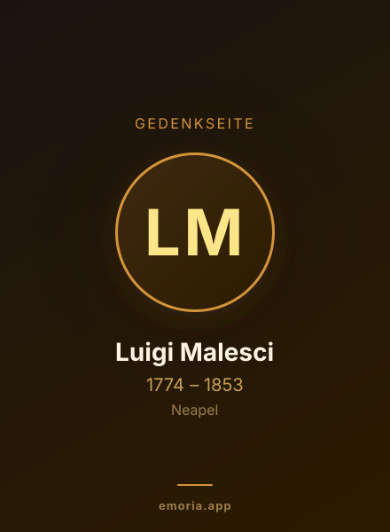 Gedenkportrait von Luigi Malesci