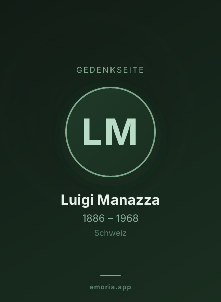 Gedenkportrait von Luigi Manazza
