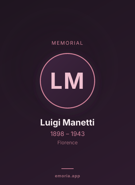 Memorial portrait of Luigi Manetti