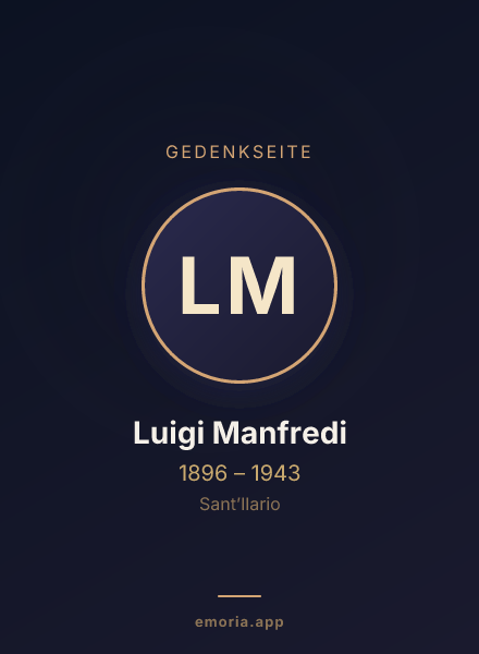 Gedenkportrait von Luigi Manfredi