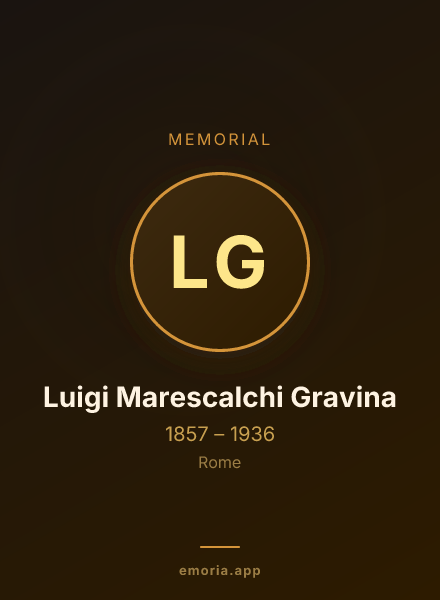 Memorial portrait of Luigi Marescalchi Gravina