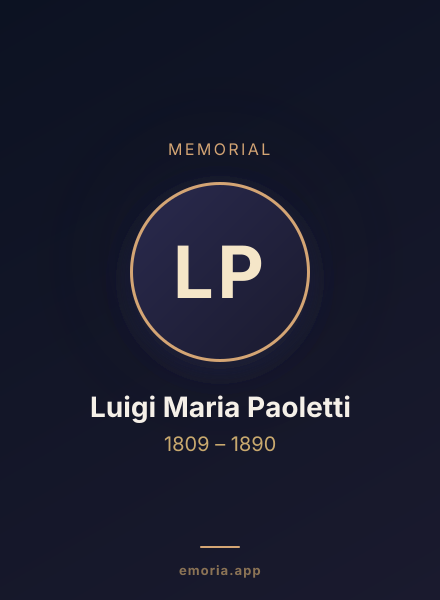 Memorial portrait of Luigi Maria Paoletti