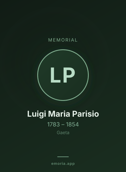 Memorial portrait of Luigi Maria Parisio