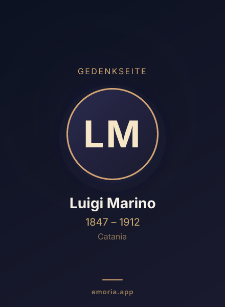Gedenkportrait von Luigi Marino