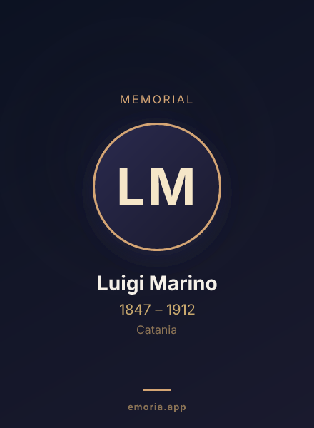 Memorial portrait of Luigi Marino