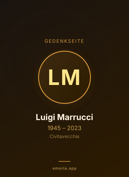 Gedenkportrait von Luigi Marrucci