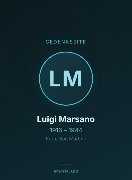Gedenkportrait von Luigi Marsano