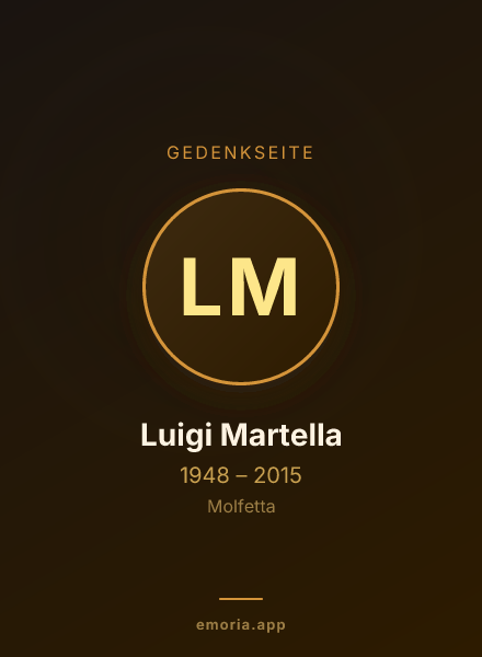 Gedenkportrait von Luigi Martella